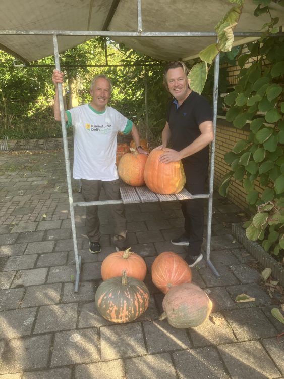 Pompoenen van Kindertuinen Delft voor Jumbo vestigingen in Delft